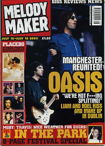 Oasis特集Melody Maker2冊　英音楽誌95〜96年発行 1995/OASIS/Liam/Melody Maker Cover | woodmarquee